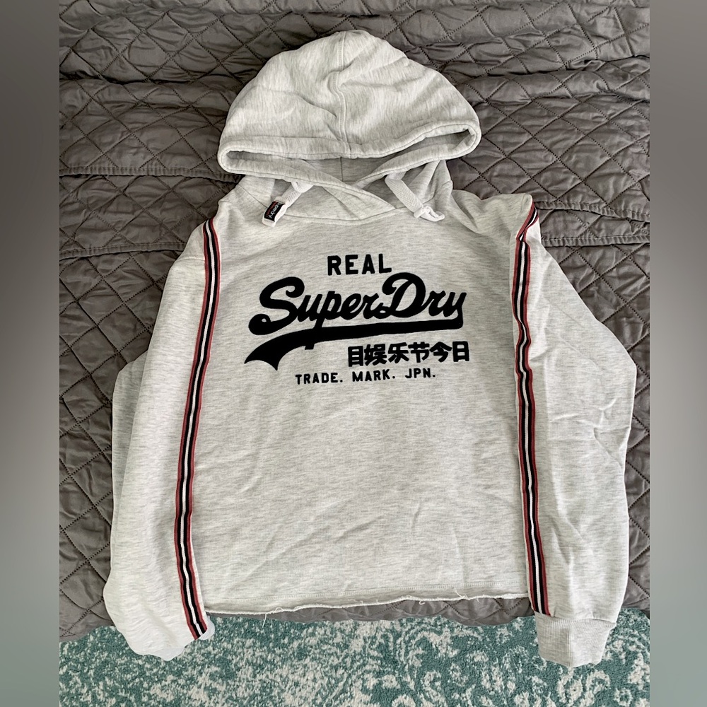 Superdry Cropped Logo Hoodie